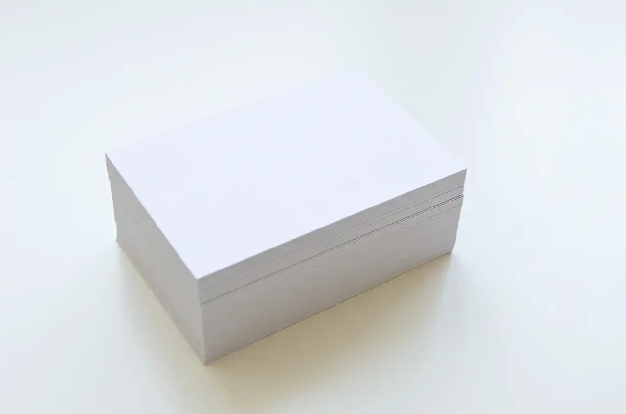White Business Cards in a stack