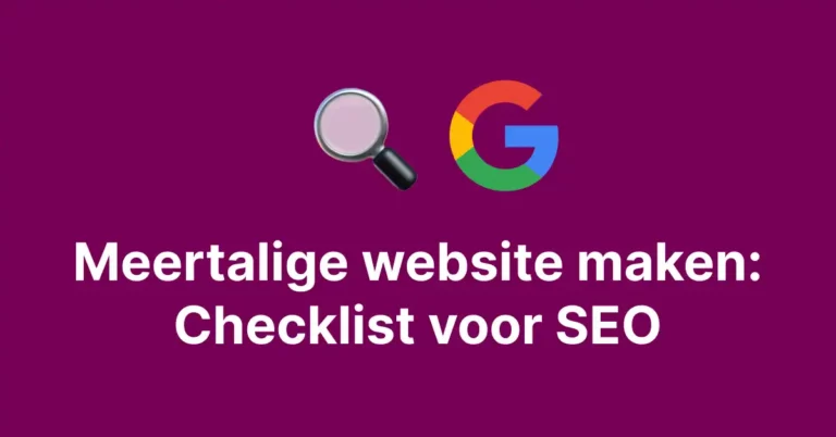 SEO Checklist voor meertalige websites